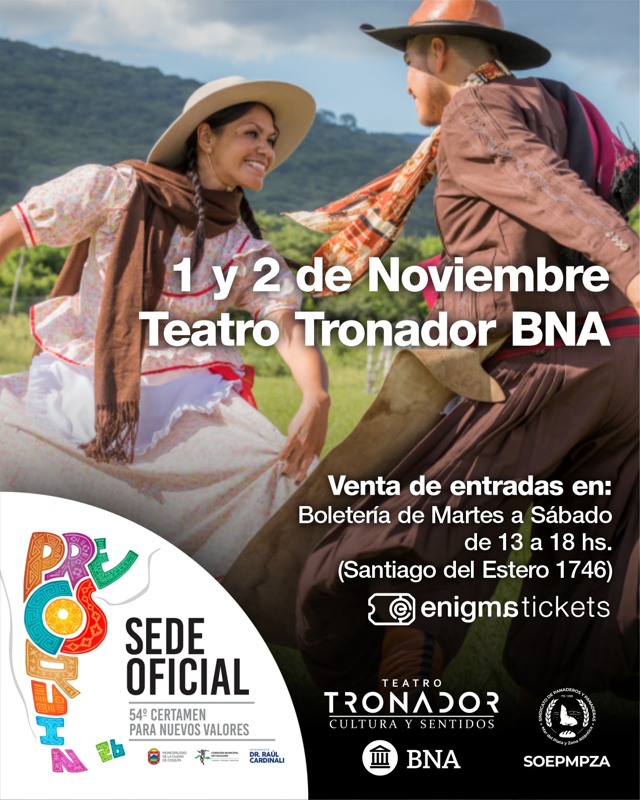 EL FOLKLORE BRILLA EN EL TRONADOR